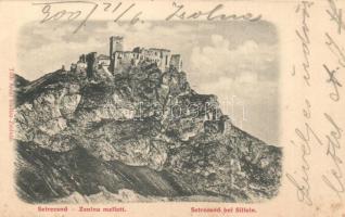 1900 Sztrecsnó, Sztrecsény, Strecno (Zsolna, Zilina); vár. Tóth Antal kiadása / Burgruine / castle ruins (EK)