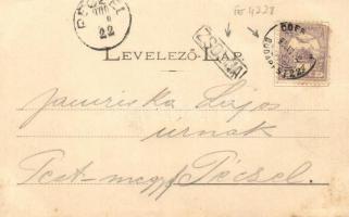 1900 Sztrecsnó, Sztrecsény, Strecno (Zsolna, Zilina); vár. Tóth Antal kiadása / Burgruine / castle r...