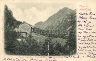 1900 Tátra, Tarpataki-völgy, Zerge szálló / Gross-Kohlbachthal, Gemsenwirt / hotel in the valles (EK)