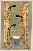 1917 Az Iparművészeti Iskola levelezőlapjai. Ungarische Werkstätte no. 2030. kiadja Rigler József Ede Rt. / Hungarian art postcard (EK)