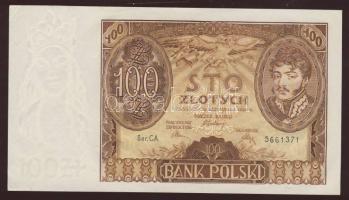 Lengyelország 1932. 100Zl T:I- kis saroktörés