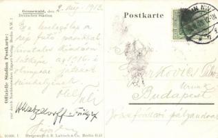 1913 Berlin-Grunewald, Deutsches Stadion / German stadium. Offizielle Stadion Postkarte (EK)