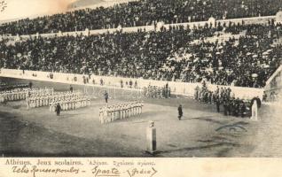 1904 Athens, Athenes; Jeux scolaires / Greek School games (EK)