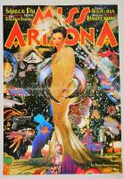 1988 Vasvári Sándor László (1952-): Miss Arizona, magyar film plakát, rendezte: Sándor Pál, hajtásnyommal, 81x56,5 cm