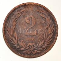 1900KB 2f Br Körmöcbánya (3,21g) T:2,2- ph. / Hungary 1900KB 2 Fillér Br Kremnitz (3,21g) C:XF,VF ed...