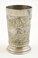 cca 1900 Hoffer emlék kupa (Nürnberg), jelzett, m: 11,5 cm