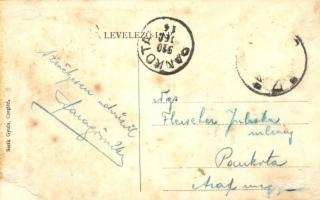 1910 Cegléd, Fő tér éjjel. Humoros részeges montázs. Sárik Gyula kiadása / Humorous drunk montage (f...