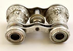 J. Feiglstok Bécs, színházi látcső, horpadásokkal, 10×6 cm