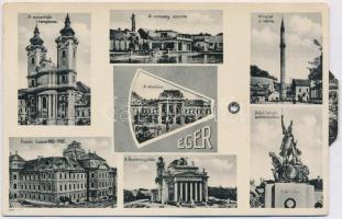 Eger. Mechanikus forgatható képeslap / mechanical rotatable postcard
