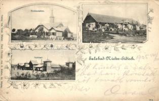1905 Alsóidecs, Ideciu de Jos, Salzbad Nieder-Eidisch; sósfürdő, étterem, nyaraló / spa, restaurant, villa. Art Nouveau, floral (EK)