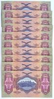 1930. 100P (10x) sorszámkövetők "E915 058460 -  E915 058469" T:I / Hungary 1930. 100 Pengő...