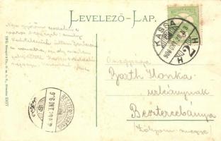 1906 Kassa, Kosice; Szecessziós mozaik képeslap / Art Nouveau mosaic postcard