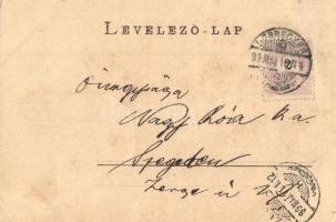 1899 Debrecen, Református nagy templom. Pongrácz Géza kiadása (EK)