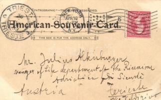 1899 Washington, Ford's theatre, Thomas Circle, Jackson's statue. American Souvenir Card C...