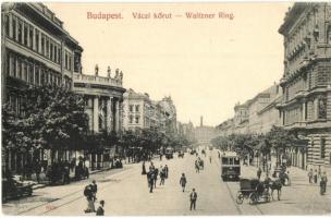 Budapest VI. Váci körút, villamos. Taussig A. 8056. (EK)