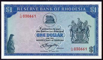Rhodesia 1978(1970-72). 1$ T:I