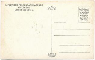 1938 Losonc, Lucenec bevonulás "Éljen Magyarország!" díszkapu / entry of the Hungarian tro...