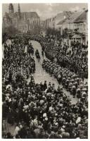 1938 Kassa, Kosice; bevonulás / entry of the Hungarian troops. So. Stpl