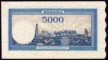 Románia 1945(1944). 5000L T:I