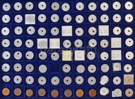 1946-2009(?) Rendkívül tartalmas forint-fillér gyűjtemény technológiai és verdehibás érmékből 2f-től...