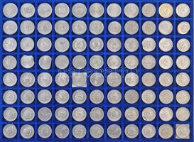 1946-2009(?) Rendkívül tartalmas forint-fillér gyűjtemény technológiai és verdehibás érmékből 2f-től...