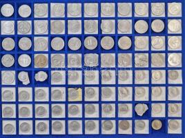 1946-2009(?) Rendkívül tartalmas forint-fillér gyűjtemény technológiai és verdehibás érmékből 2f-től...