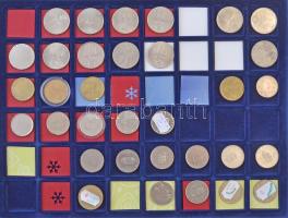 1946-2009(?) Rendkívül tartalmas forint-fillér gyűjtemény technológiai és verdehibás érmékből 2f-től...