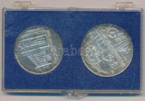 1974. 50Ft Ag + 100Ft Ag "MNB" pár, eredeti MNB plasztiktokban T:BU patina 
Adamo EM44, E...