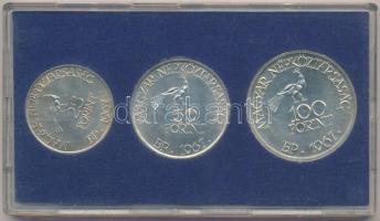 1967. 25Ft Ag + 50Ft Ag + 100Ft Ag "Kodály" sor eredeti kék plasztiktokban T:BU
Adamo EM2...