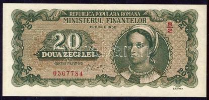 Románia 1950.6.15. 20L T:I