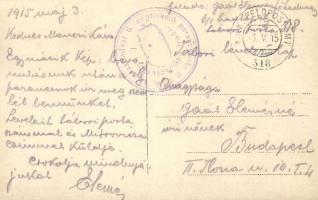 1915 Szávaszentdemeter, Mitrovitz an der Save, Sremska Mitrovica; magyar katonák bevonulása után a z...