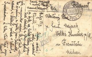 1917 Die Vernichtung des italienischen Torpedozerstörers "Turbine" durch eine österr-ungar...