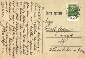 1935 Everything is locked / Anti-Semitic art postcard. Judaica