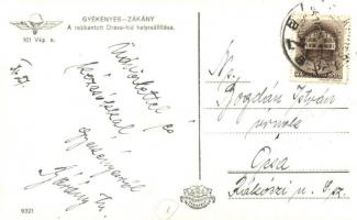 1941 A Gyékényes-Zákányi felrobbantott vasúti Dráva-híd helyreállítás / WWII Hungarian military, blo...