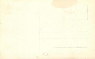 Első világháborús osztrák-magyar katonai lap. Épített és földbe vájt lakóhelyek egy hadi állásnál / ...