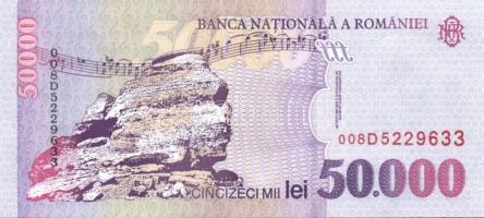 Románia 1996-2000. 1000L, 5000L, 10.000L, 50.000L, 100.000L egy kivételével komplett sor! T:I