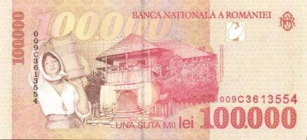 Románia 1996-2000. 1000L, 5000L, 10.000L, 50.000L, 100.000L egy kivételével komplett sor! T:I