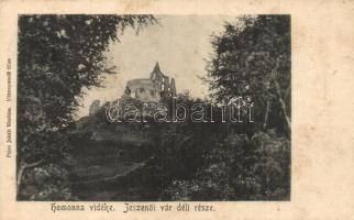 1905 Várjeszenő, Jeszenő, Jasenov (Homonna); vár déli része. Fejes Jakab kiadása / Schloss / Southern part of the castle