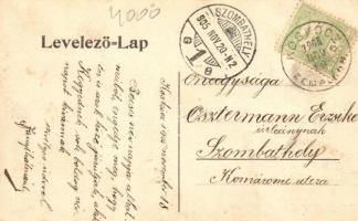 1905 Várjeszenő, Jeszenő, Jasenov (Homonna); vár déli része. Fejes Jakab kiadása / Schloss / Souther...