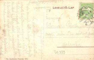 1911 Pozsony, Pressburg, Bratislava; Cs. és kir. gyalogsági hadapród iskola a Hadapród utcában / K.u...