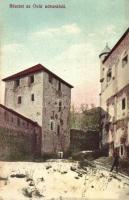 1918 Selmecbánya, Schemnitz, Banska Stiavnica; Óvár udvara / courtyard of the old castle