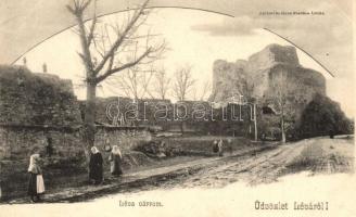 1906 Léva, Levice; várrom. Nyitrai és társa kiadása / castle ruin