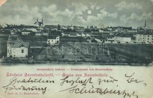 1901 Szombathely, Villák este. Apfel H. C.(szakadás / tear)