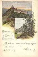 1899 Árvaváralja, Oravsky Zámok (od Juhovychodu); vár / Schloss / castle (EK)