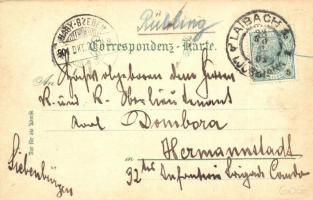 1901 Ljubljana, Laibach; Franziskanerbrücke / bridge (EK)