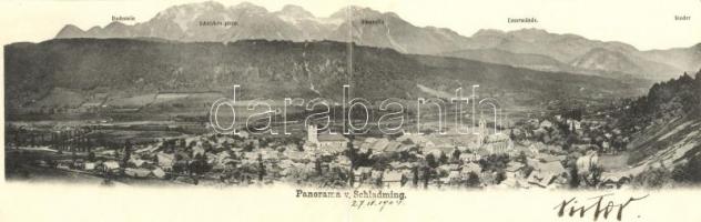 1904 Schladming. panoramacard (Rb)