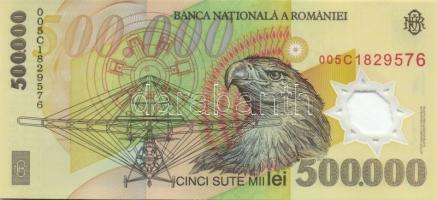 Románia 2000-01. 10.000L, 50.000L, 100.000L, 500.000L egy kivételével komplett sor! T:I