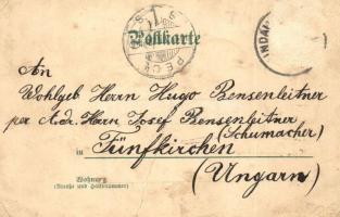 1901 Lindau. Wahler & Schwarz Kunstanstalt Künstler-Postkarten Serie Bodensee No. 546. litho (fa...