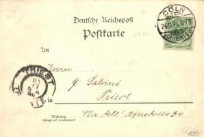 1896 (Vorläufer!) Köln, Cologne; Friedrich Wilhelm III., Gürzenich, Theater, St. Gereon / monument, ...