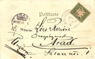 1897 (Vorläufer!) Bad Wörishofen, Bad und Hotel Kreuzer, Bachstrasse, H. Hartmann's Buchhandlun...